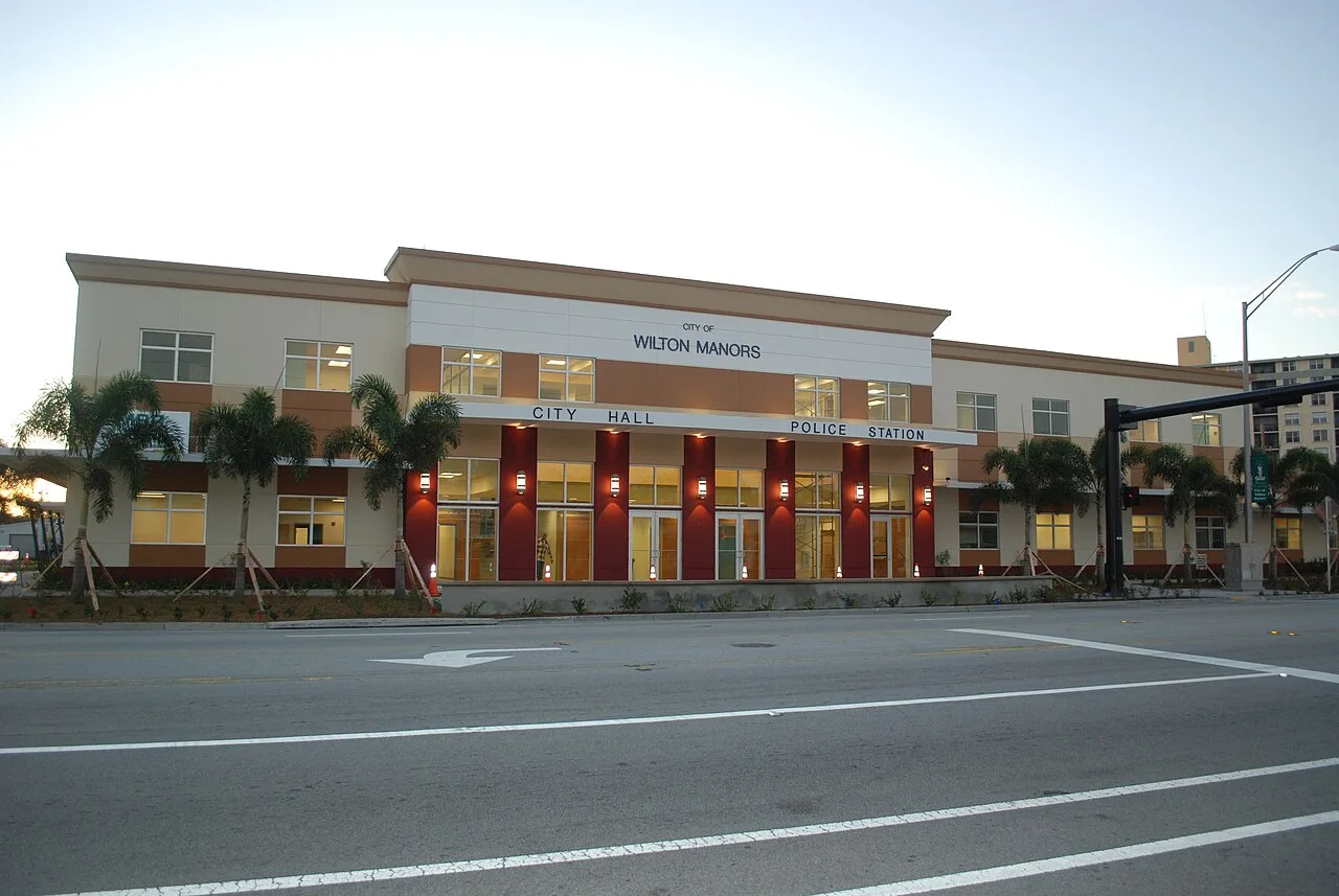 Wilton Manors City Hall on Wilton Drive, Wilton Manors