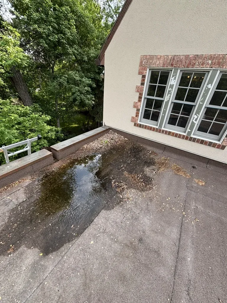 Exterior surface cleaning, before cleaning